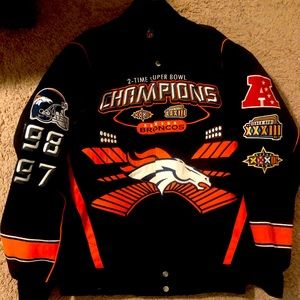 Denver Broncos championship coat